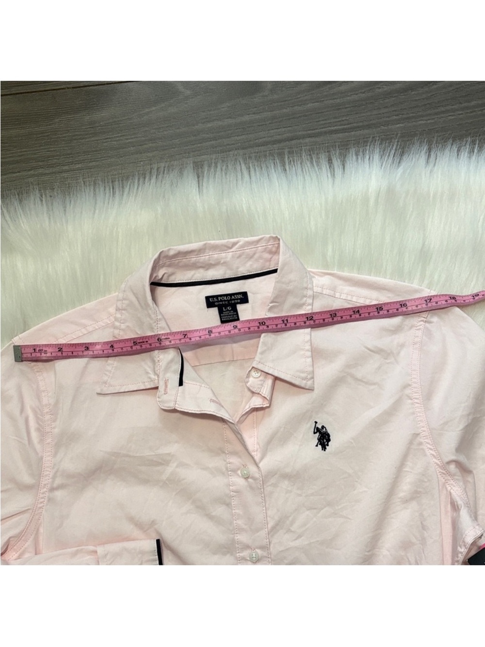 RALPH LAUREN Polo Light Pink Shirt Dress with Belt - Picture 7 of 9